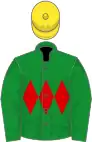 Green, red triple diamond, yellow cap