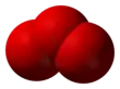Spacefill model of ozone
