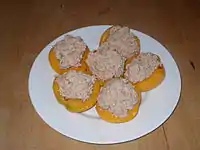 Pêches au thon / Perziken met tonijn