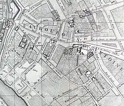 Vaugondy's map of Paris (Faubourg Saint-Antoine) - 1760