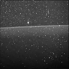The rings as observed from the inside by Juno