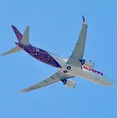 The 737 MAX has larger CFM LEAP engines with chevrons