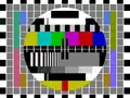 Recreation of NTSC variant as used in Philippines, Taiwan and Haiti - Notice the dark green castellation square (left border, second from the top), absence of PAL specific signals, and different resolution gratings.