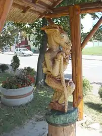 Wooden monument