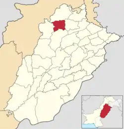 Map of Talagang District