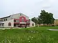 Palade sport hall (school building in the background)