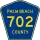 County Road 702 marker