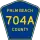 County Road 704A marker
