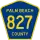 County Road 827 marker