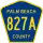 County Road 827A marker