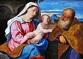 Palma Vecchio, The Holy Family (ca. 1514 - 1515)