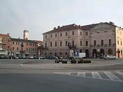 The central Carlo Alberto Square and the Town Hall