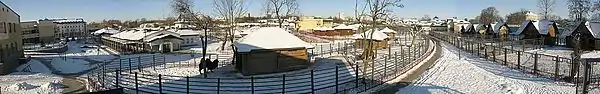 Image 10A winter panorama view of Grodno Zoo, 2012