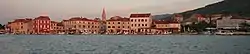 Panoramic view of Stari Grad, seen from the bay