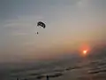 Parasailing at Calangute beach in December 2006