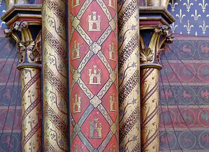 Wall decoration, with the castle of the Kingdom of Castile