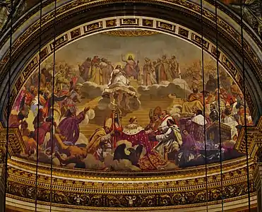 "The History of Christianity" fresco by Jules-Claude Ziegler. (Choir)