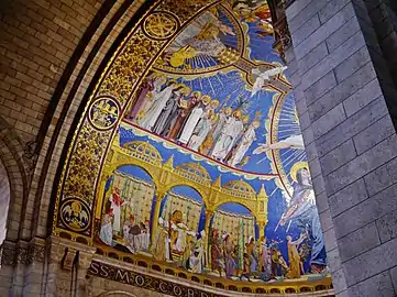 Detail of "Christ in Majesty" - left side