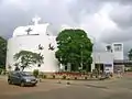 Front view of the church