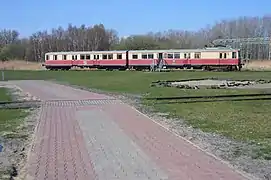 Former Peenemünde railbus in the open air site
