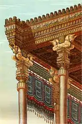 Apadana detail by Charles Chipiez.