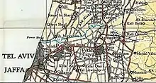 Petah Tiqva 1945 1:250,000
