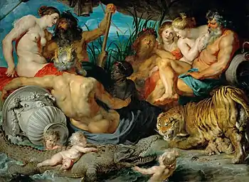 The Four Continents; by Peter Paul Rubens; c.1615; oil on canvas; 209 x 284&nbsp;cm; Kunsthistorisches Museum (Vienna, Austria)