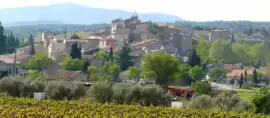 A view of Peynier, from the cemetery