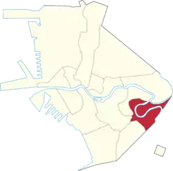 Location of Santa Ana