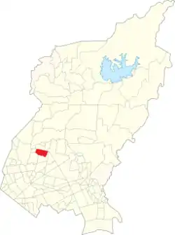 Map of Quezon City showing Veterans Village