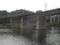Philadelphia & Reading Railroad Bridge, West Falls, looking upstream from Kelly Drive