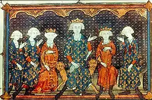 painting of Philip IV and family