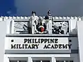 Detail of parapet of Melchor Hall, PMA