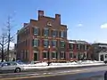 The c. 1826 Phoenix Hotel marks Pittsford's Four Corners intersection.  The building is one of the finest Federal style structures surviving in Western New York.