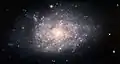 Visual and infrared image of NGC 7793