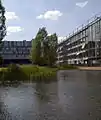 Interdisciplinary Research Center (IFZ) with the physics buildings in the background.