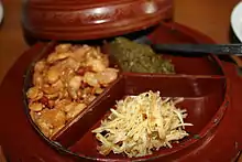 Lahpet thoke and gyin thoke (ginger salad)