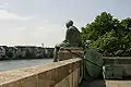 Helvetia auf Reisen ("Helvetia on her travels"), statue in Basel.
