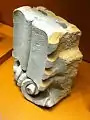 A piece of Enid's Carnegie Library sits on display in the Cherokee Strip Regional Heritage Center