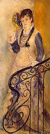 Pierre-Auguste Renoir: Femme sur un escalier today: Eremitage  Sankt Petersburg