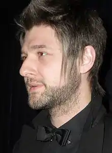 Lapointe performing in the Côté-Cour café-théâtre in Jonquière, QC (March 2011).