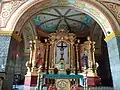 The details of the main altar of Pililla Church.
