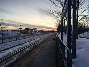 The Pincourt―Terasse-Vaudreuil train station.
