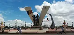 Nation Square (Place de la Nation) in downtown N'Djamena