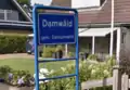 Entry sign in Damwâld, Netherlands