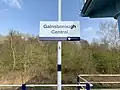 One of the station name signs in 2019.