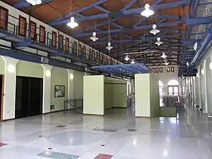 Inside the Plaza which is now called Centro de las Artes or Center for arts