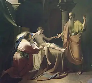 The resurrection of the prophet Elisha son of Woman of Shunem (1854)