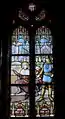The Saint Charles de Châtillon in the glass window of the Church Saint-Pierre in Plounéour-Trez, France