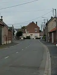 The main road of Plouvain